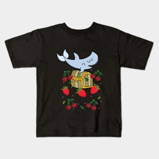 strawberry shark Treasure Kids T-Shirt